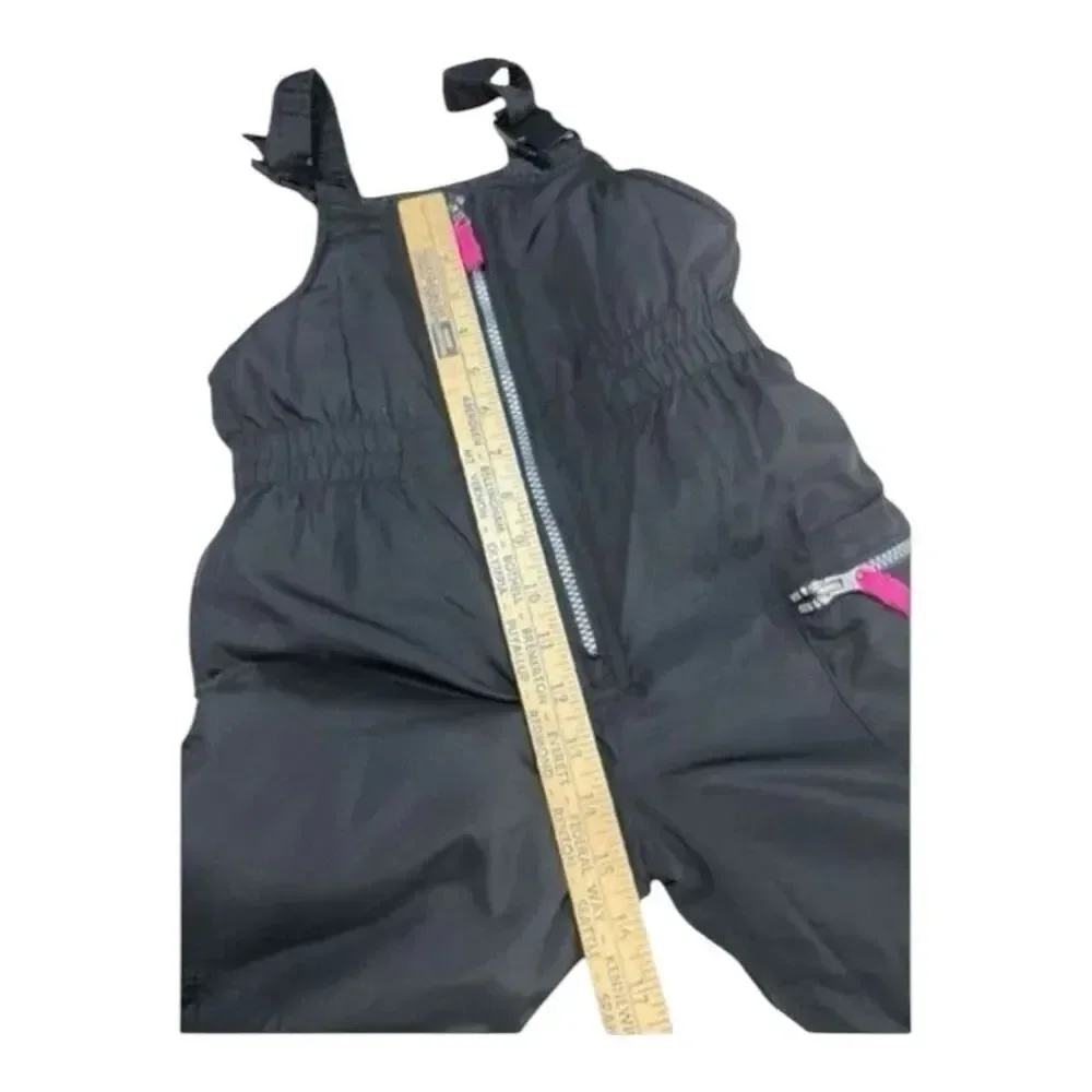 Carter's Kids Black Snow Bib Overalls Girls Size S/4 Pants Overall Winter Snow